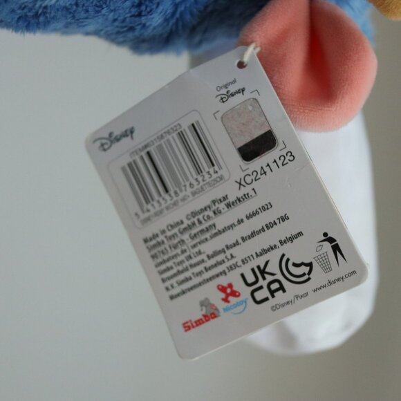 Disney Ratatouille Remy Rat With Bread White hat Soft Plush Toy / New with Tag - Picture 6 of 7